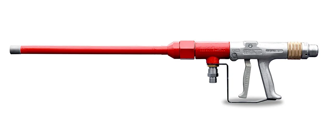 High-pressure guns up to 750 bar